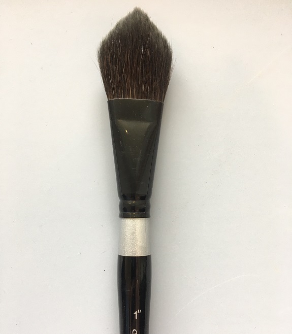 Black Velvet Oval Wash 3/4 by Silver Brush - Brushes and More